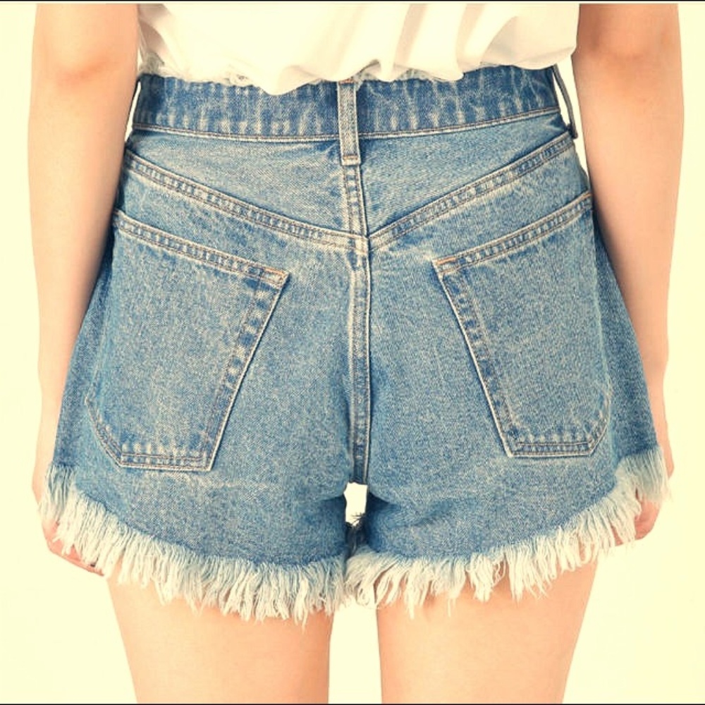 Moussy Denim Jean Shorts Cut-offs Sz 2 $225